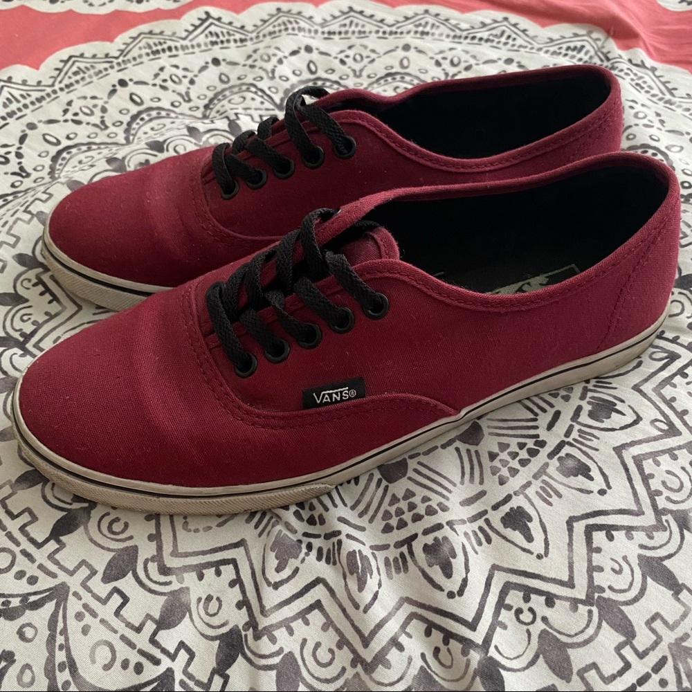 Maroon Vans - image 1